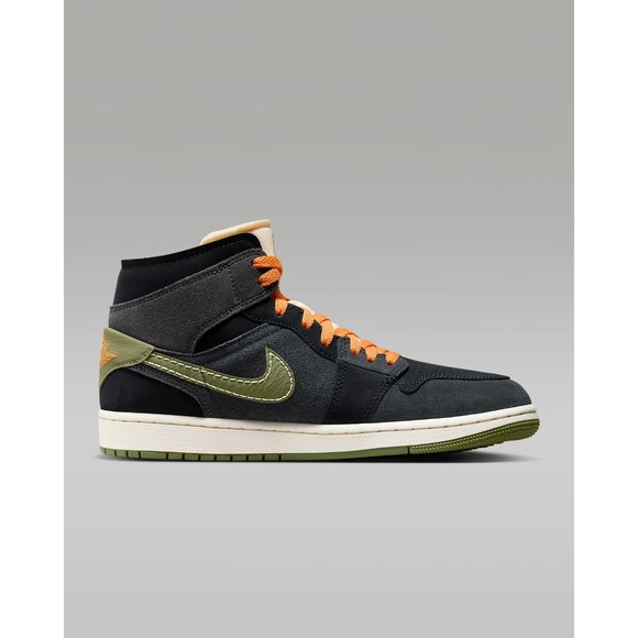 Nike Air Jordan 1 Mid SE Craft Anthracite Light Olive FD6817-003 Size 13 NIB!
